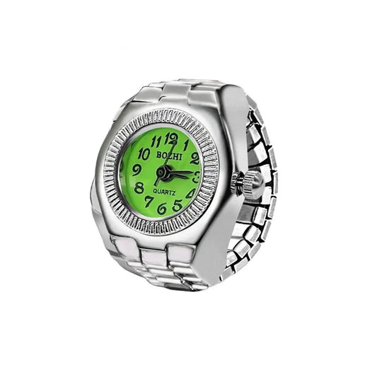 Vintage Ring Watch Green Dial