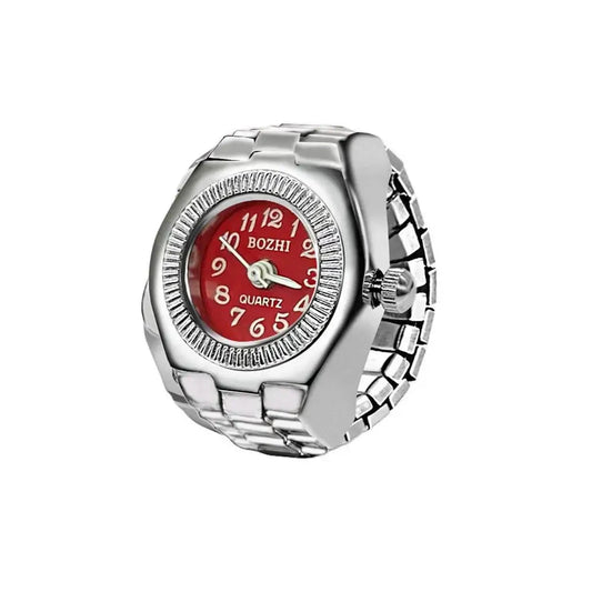 Vintage Ring Watch Red Dial